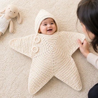 Personalized Little Star Crochet Baby Suit