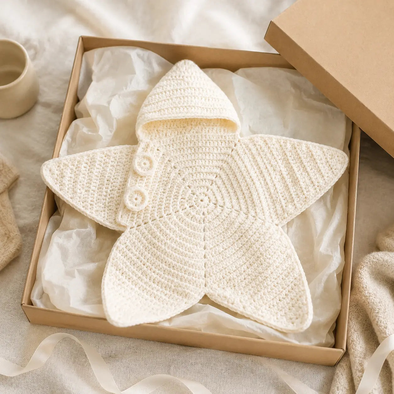 Personalized Little Star Crochet Baby Suit
